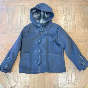 Stella McCartney Kids Wool Pea Coat Size 8 Navy Toggle Zipper Military Prep